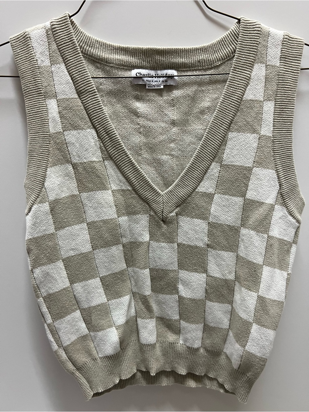 Charlie holiday checkered vest